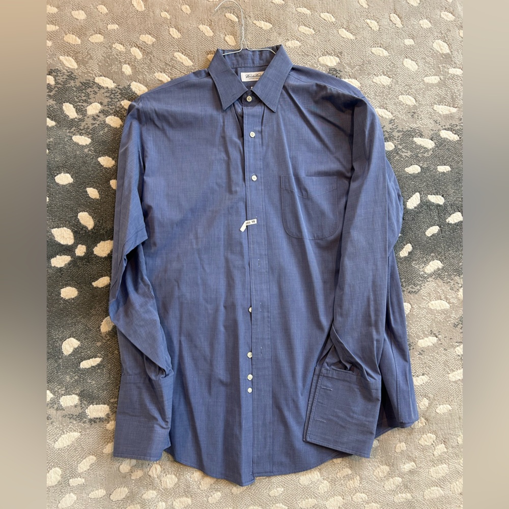 Brooks Brothers Navy Blue Dress Shirt
